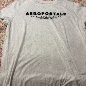 Aeropostale Women’s Light Gray Tee with Black Logo